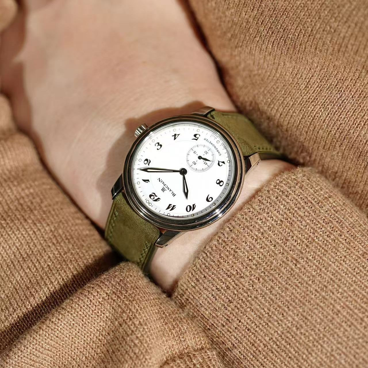 Nubuck Calf Leather Strap