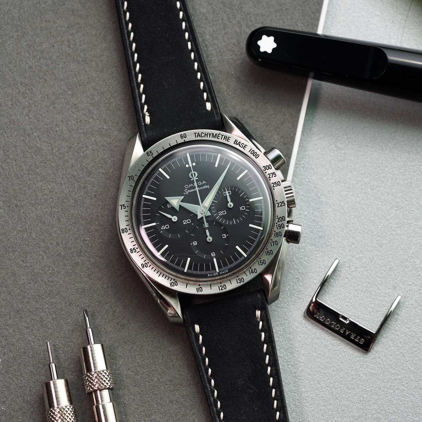 Nubuck Calf Leather Strap