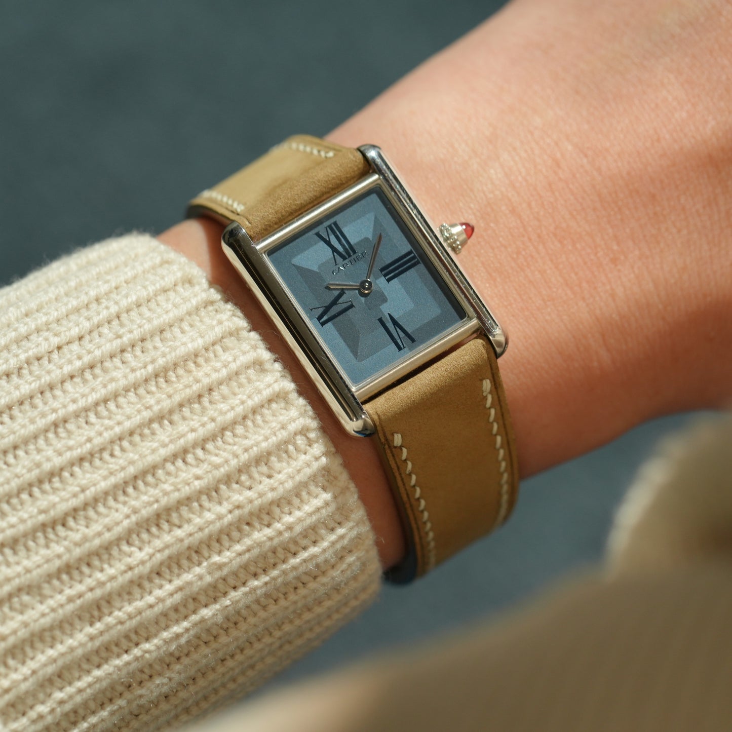 Nubuck Calf Leather Strap